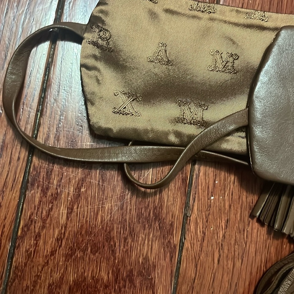 MaxMara Elia Tassel Leather Obi belt in dark brown leather. - Picture 3 of 5